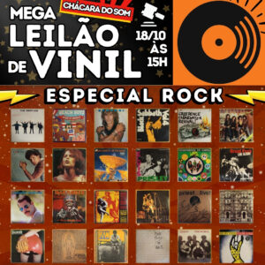 Leia mais sobre o artigo Está no Ar: Mega Leilão de Vinil – Especial Rock 🎸🔥
